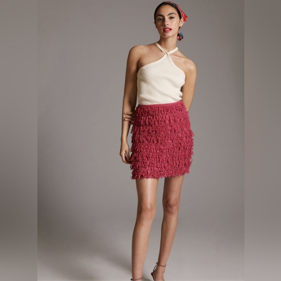 Anthropologie Women's Pink Skirt XS - Picture 2 of 8